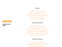 Tablet Screenshot of joeantoshak.com
